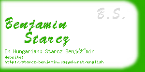 benjamin starcz business card